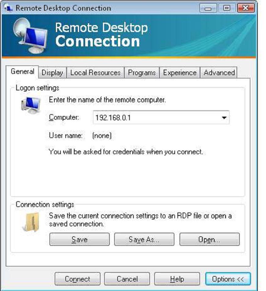address of the WinConnect Server VS Host.
