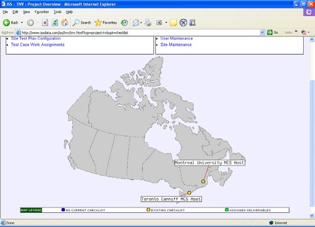 Figure 5.1.2 National CSC Checklist Map The colors on the sites indicate whether a site has a CSC Checklist available.