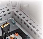 installation of cables Even large connectors can be installed easily The base plate KDR-ESR is