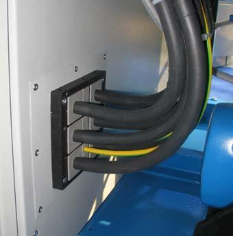cables through the switch cabinet base with sealing rate IP54.