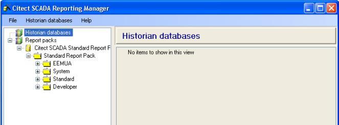 Install CitectSCADA Reports Run Setup.exe from the medium and follow prompts. Deploy CitectSCADA Reports Configure Historian Database A historian data source can be located on a different machine.
