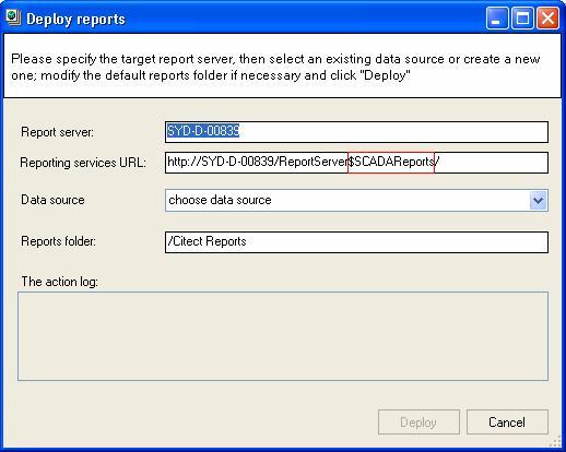 Enter the computer name or IP address of Report Server.