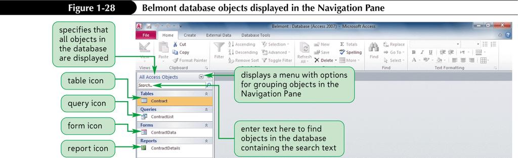 Viewing Objects in the Navigation Pane