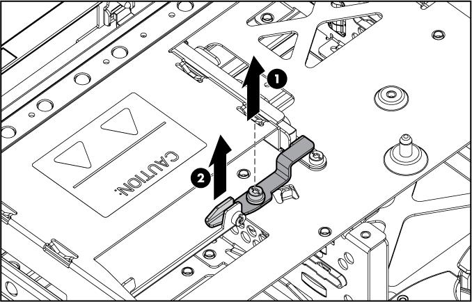 DVD/CD-ROM drive ejector assembly To remove the component: 1. Power down the server (on page 20