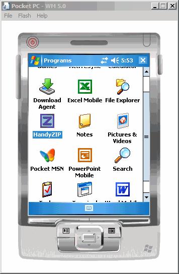 The user would have to download a program (i.e. HandyZip) and install it onto the device in order to unzip files that are on the device.