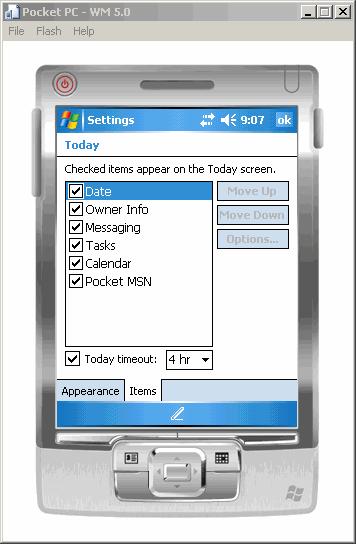 a. Today screen can be customized by Selecting Start then Settings, the click on the Today icon. b. The first contains different themes that the user can choose from.