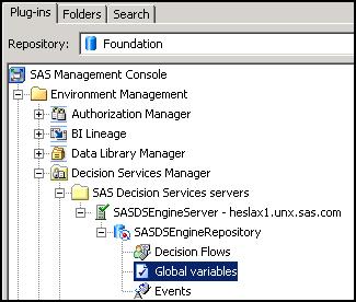Managing Global Variables 37 3 Expand the system that contains the