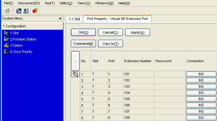 Assign extension numbers to the SIP Extensions. If the Automatic Extension Number Set for Extension Card feature is enabled, the extension numbers of SIP Extension are automatically assigned.