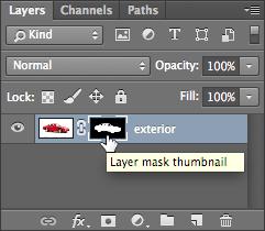 ADOBE PHOTOSHOP Using Masks for Illustration Effects PS 14. As shown on the right in the Layers panel, the Layer mask thumbnail will already be selected.