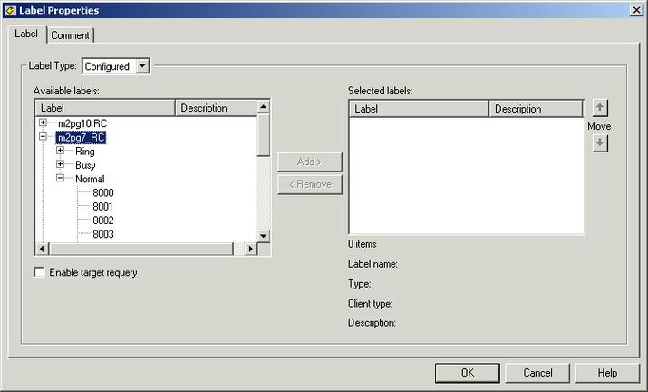 Return Label to Routing Client Following is the Properties dialog box of the Label node: Figure 18: Label Properties - Label Tab Define Label node properties as follows: Procedure Step 1 Step 2 Step