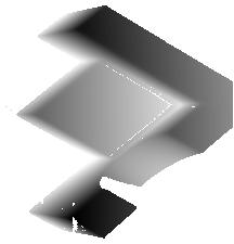 original scan line quadratic approximations selected points middle points Figure 1. (left) Original range image (rendered).