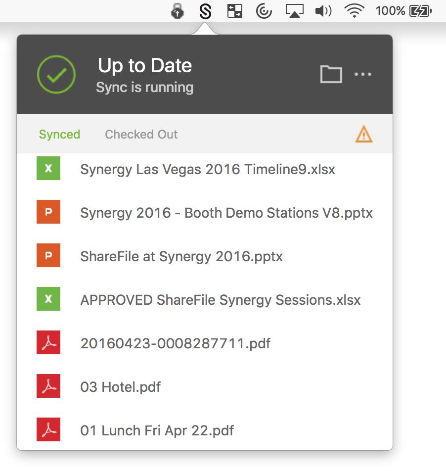 ShareFile Tools Sync for Windows and Mac Automatic background sync Users