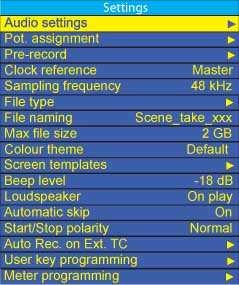 Each of the sub-menus is explained individually. The POTENTIOMETER ASSIGNMENT FEATURE The pot.