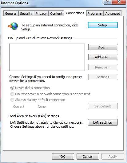 Click LAN settings Under Prxy server: Tick the bx: Use a prxy server fr yur LAN Address: Type in Prxy.det.nsw.edu.