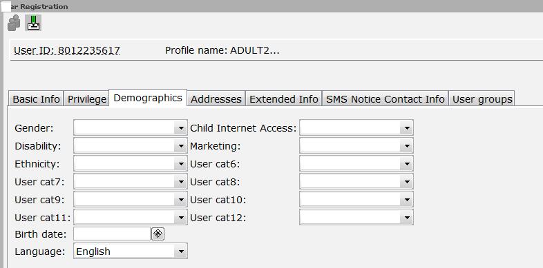 15. Using the dropdown fields, fill in the appropriate user categories. These are used for statistical purposes. 16.