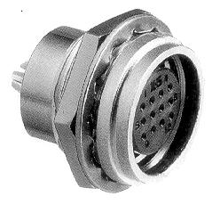 HR25- Push-pull lock type Solder or a crimp termination Plug