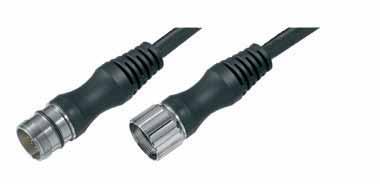 The advantage of a moulded cable is that the connection between the cable and the connector has already been tested at bending radius are used for such applications (for example, the bending radius