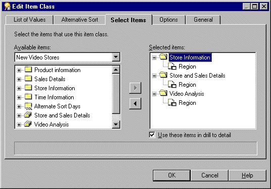 Lesson summary Figure 10 18 Edit Item Class dialog: Select Items tab Lesson summary 10. Click OK to save the settings and close the Edit Item Class dialog.