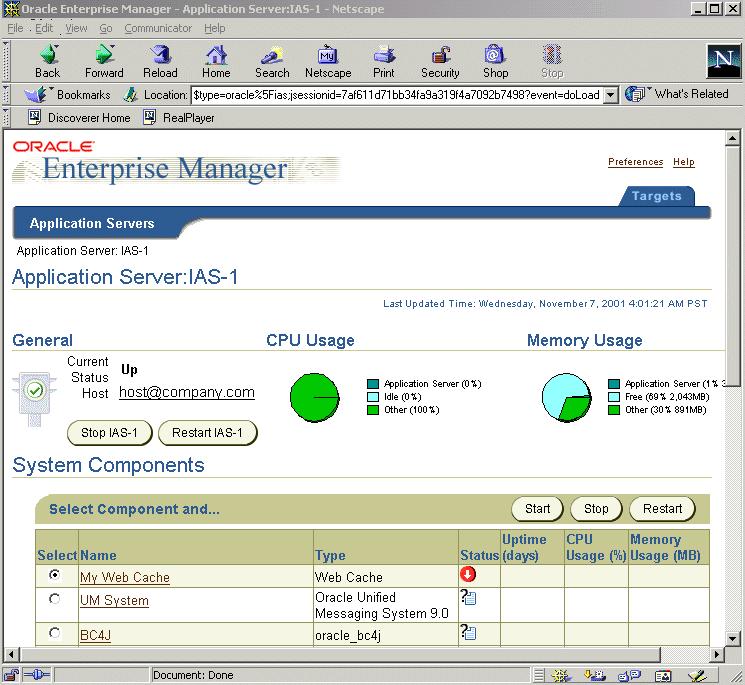 How to create a public connection for access to the Video Tutorial Workbook Figure A 26 Oracle Enterprise Manager 2.