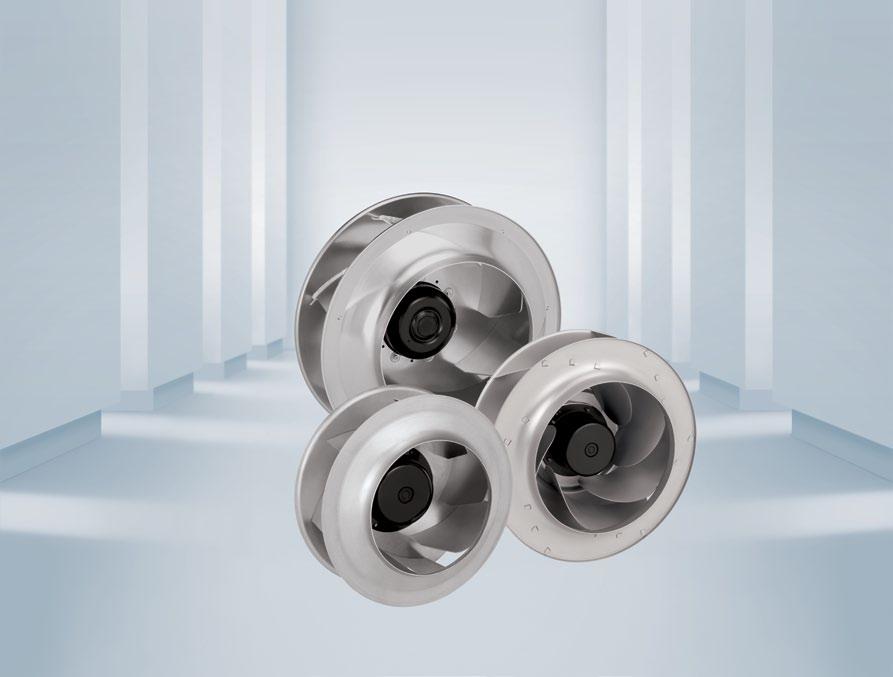 EC Plenum Fans / RadiPac EC Radial Impellers Features s (mm): ø250 to ø1,250 Air Flow (CFM): 1,758 to 27,158 Frequency (Hz): 50/60 Voltage (VAC): 230, 277, 380, 480 Integrated electronics, extremely