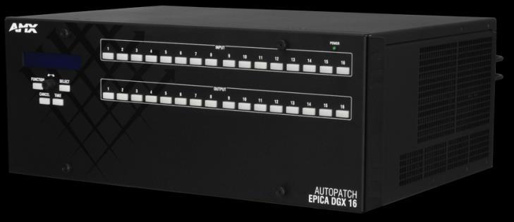 DATA SHEET Enova DGX 16 Enclosure AVS-ENOVADGX16-ENC (FG1058-16) Overview The Enova DGX 16 Enclosure is a Digital Media Matrix Switcher that includes an integrated NetLinx Controller, redundant power