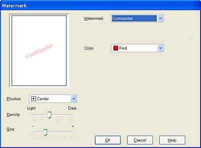 Click OK to return to the Page Layout menu. Click OK to close the printer driver settings dialog box.