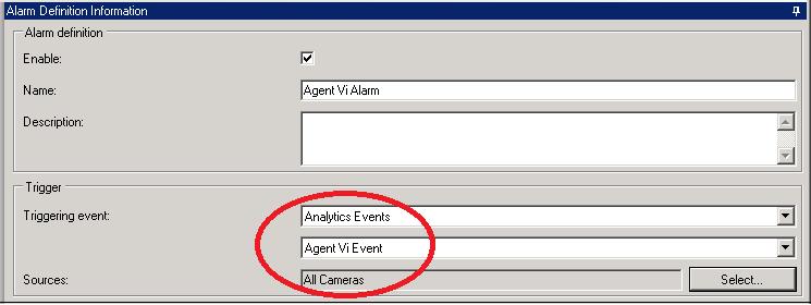 Figure 3-8: Milestone Management Client Alarm Definition With XPCO: 1. Choose the Alarm Data Settings node (under the Alarms tree) and switch to the Alarm List Configuration tab 2.