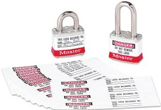 6 per pack. Sold by the pack. Master Lock Photo I.D. labels allow you to take a picture of the employee and apply it to the lock.
