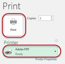 Set a Print Area Excel will try to print the entire sheet when a document is printed.