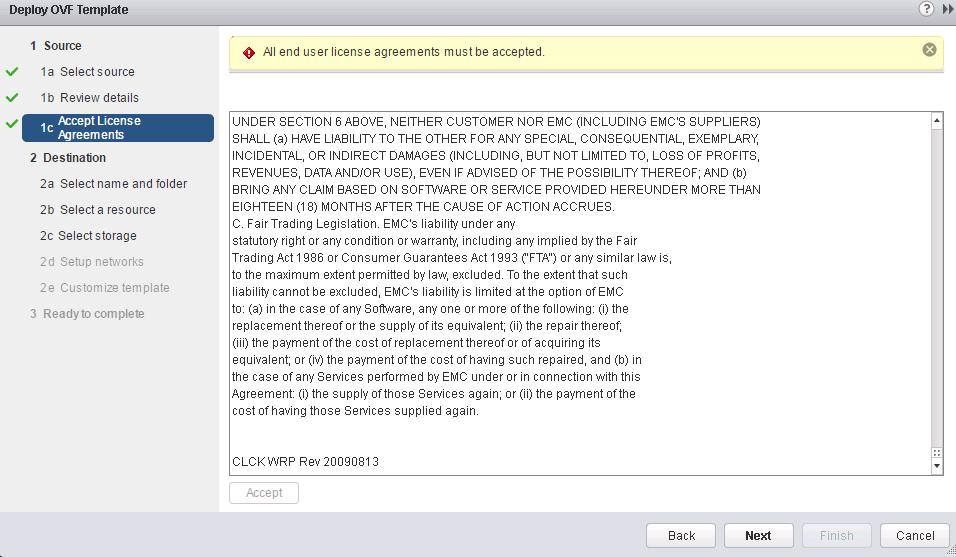 The following figure provides an example of the End User License Agreement page. Figure 3 End User License Agreement page 7.