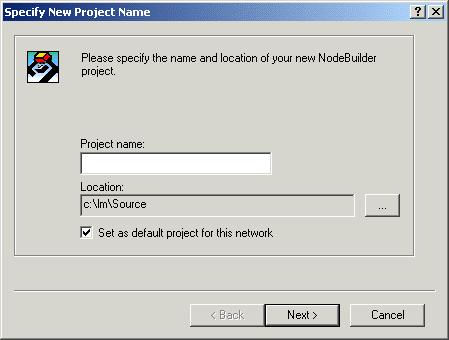 This window contains the following fields: Project Name The name of the project. Project files with this name and NbPrj and NbOpt extensions will be created in the folder specified in Location.