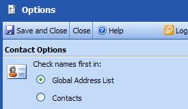 PTHS District 209 Outlook Web Access (OWA) Customize address book searches You can select which address book to search first when resolving the name of a contact.