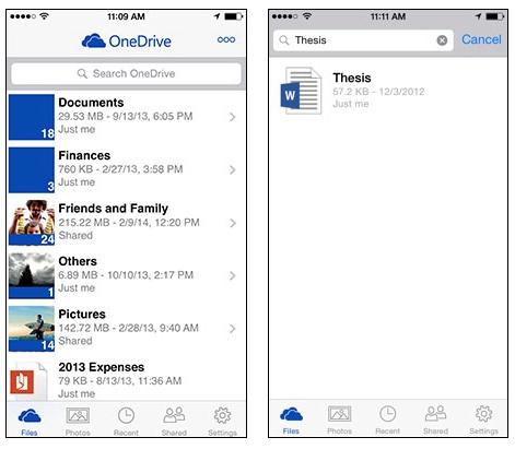 Access OneDrive Files from your Mobile Device You can easily access your OneDrive document library from a mobile device such as an ipad or iphone.