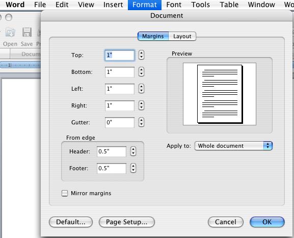 It is easiest if you create all of these settings before you begin your paper.