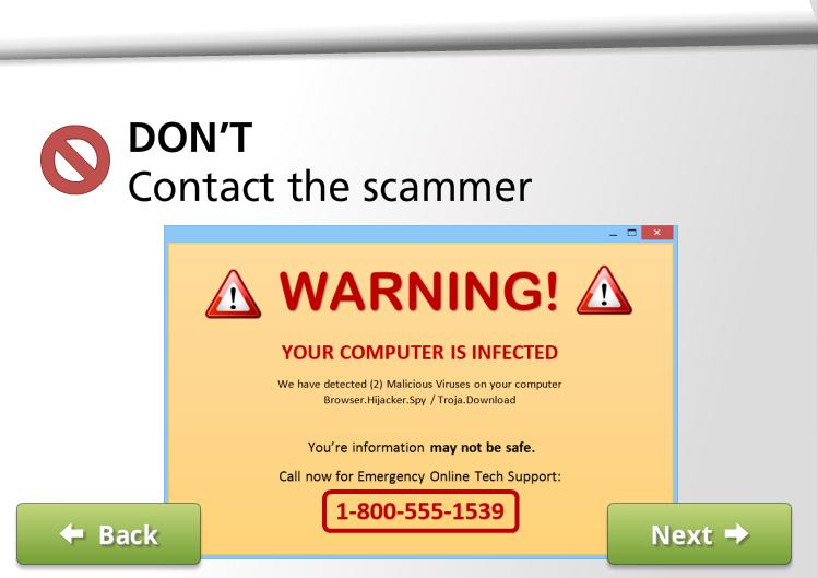 If you suspect something is a phishing scam imitating a real company