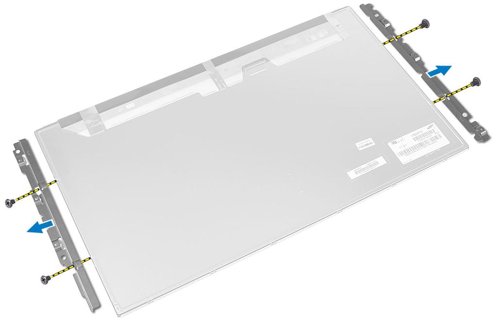 Place the display panel on the chassis. 3. Place the base panel on the chassis. 4.