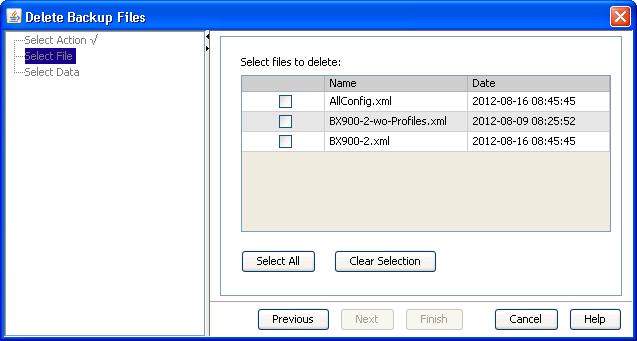 5.4 Wizards Browse Opens the file selection dialog box in which you can select the relevant backup file. 5.4.7.