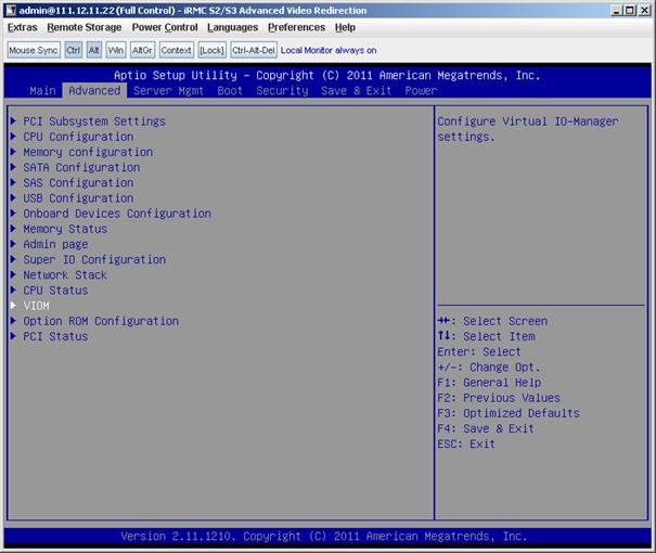7.5 VIOM-internal operations on a PRIMERGY rack server To deactivate the server s