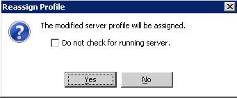 9.7 Reassigning server profiles 1. Click Server List, if applicable, to switch to the server list view in the area on the left. 2.