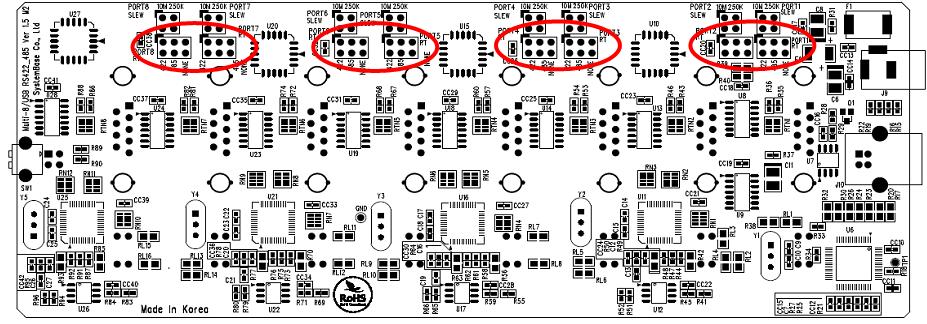 6 422: RS422 Terminal Resistor 485: RS485 Terminal Resistor NONE: No Terminal Resistor - External