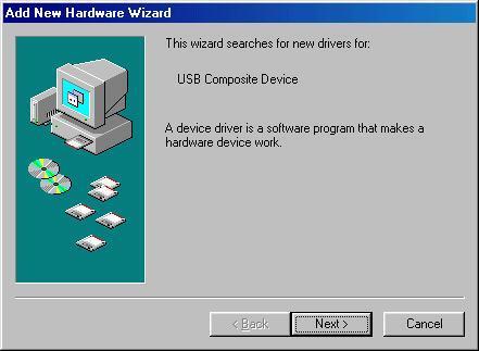 Driver Installation Windows 98