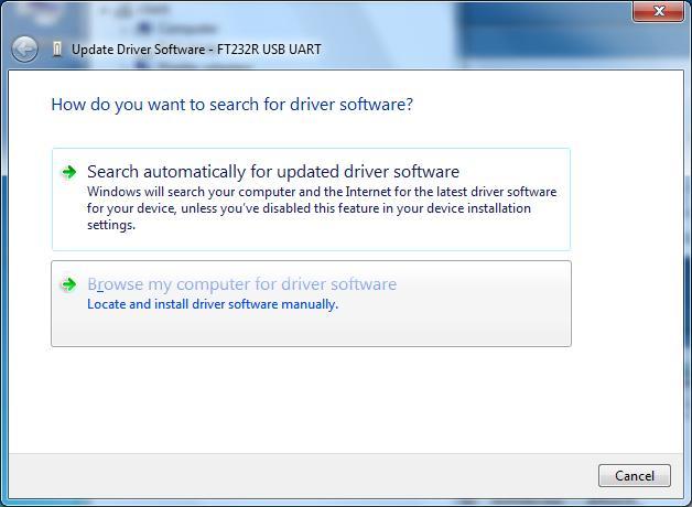 then Choose Update Driver Software 7.