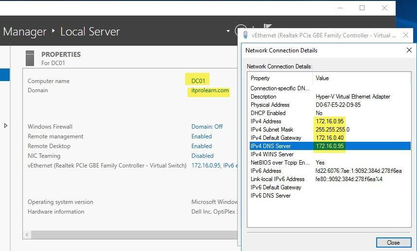 Lab Objective In this lab, we'll provide complete information to Create and configure Windows Server 2016 Nano Server also we'll add, configure and test DNS and file server on Nano Server.