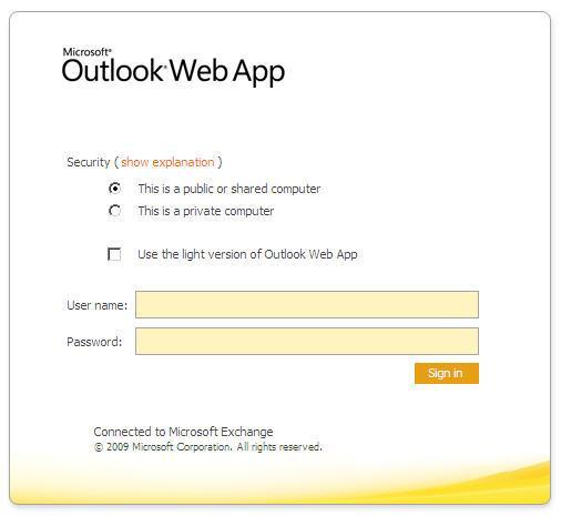 Getting Started with the OWA What is the Outlook Web Access? The Outlook Web Access (OWA) is a web-based solution to using Outlook from any computer with a web browser such as Internet Explorer.