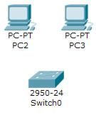 Choose FastEthernet 3. Drag the cursor to Switch0 4. Click once on Switch0 and choose FastEthernet0/1 5.