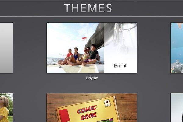A screen will appear that lists the options All, Favorites, imovie Media, and