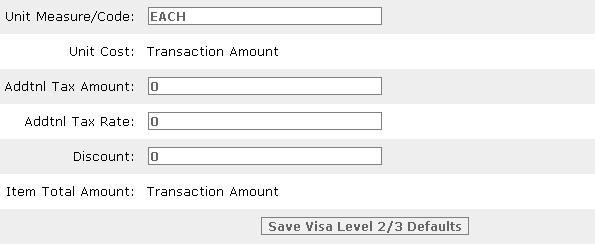 In order to add level 3 data to a transaction, click the Add Level III Data link under the Virtual Terminal Menu and then select the transaction you wish to add level 3 data to.