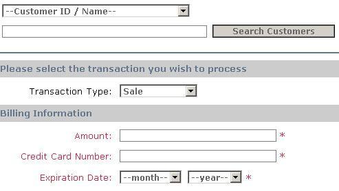 Key entering transactions through PayTrace If you process key entered transactions, click on the Process a Transaction link under the Virtual Terminal Menu.