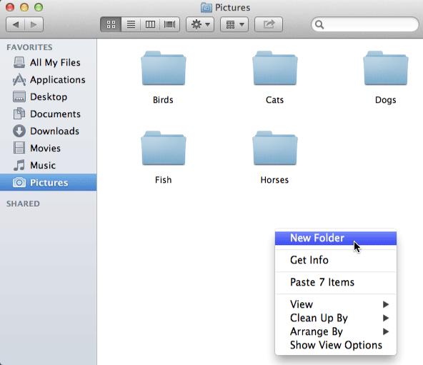 Navigate to the location where you want to create the new folder. 2.