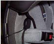 Velcro pad to which the speaker will attach there, inside the helmet; Check the other side for optimum ear speaker position.
